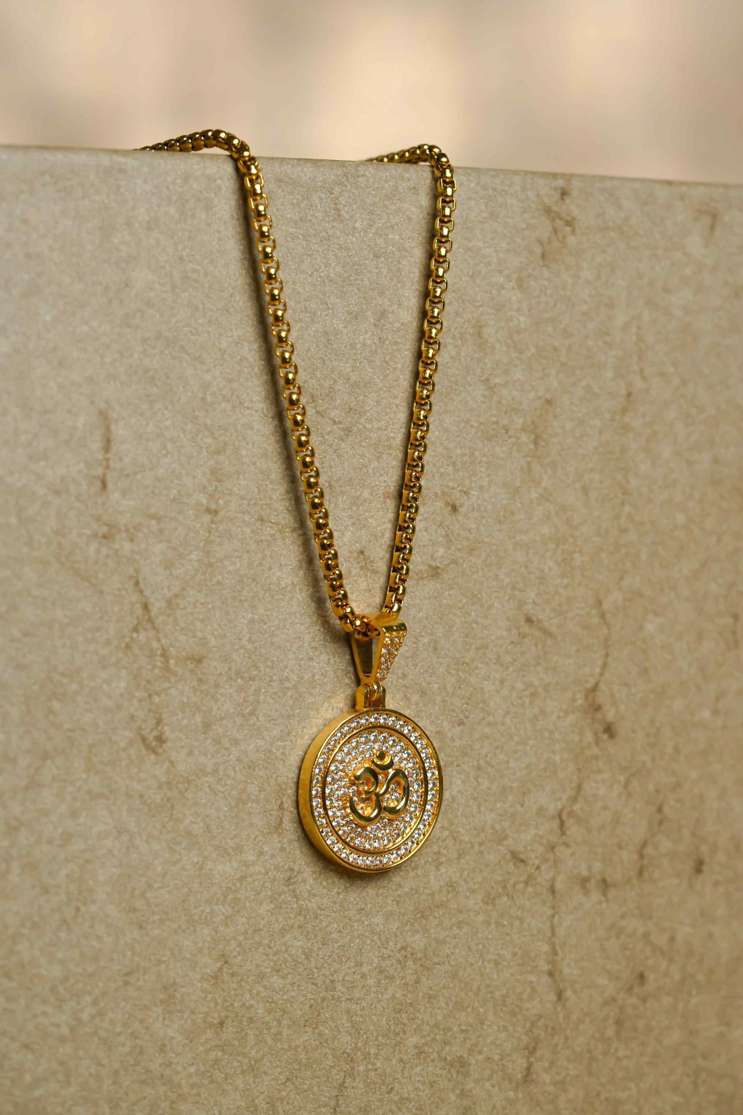 Om Symbol Pendant With Chain – For Men