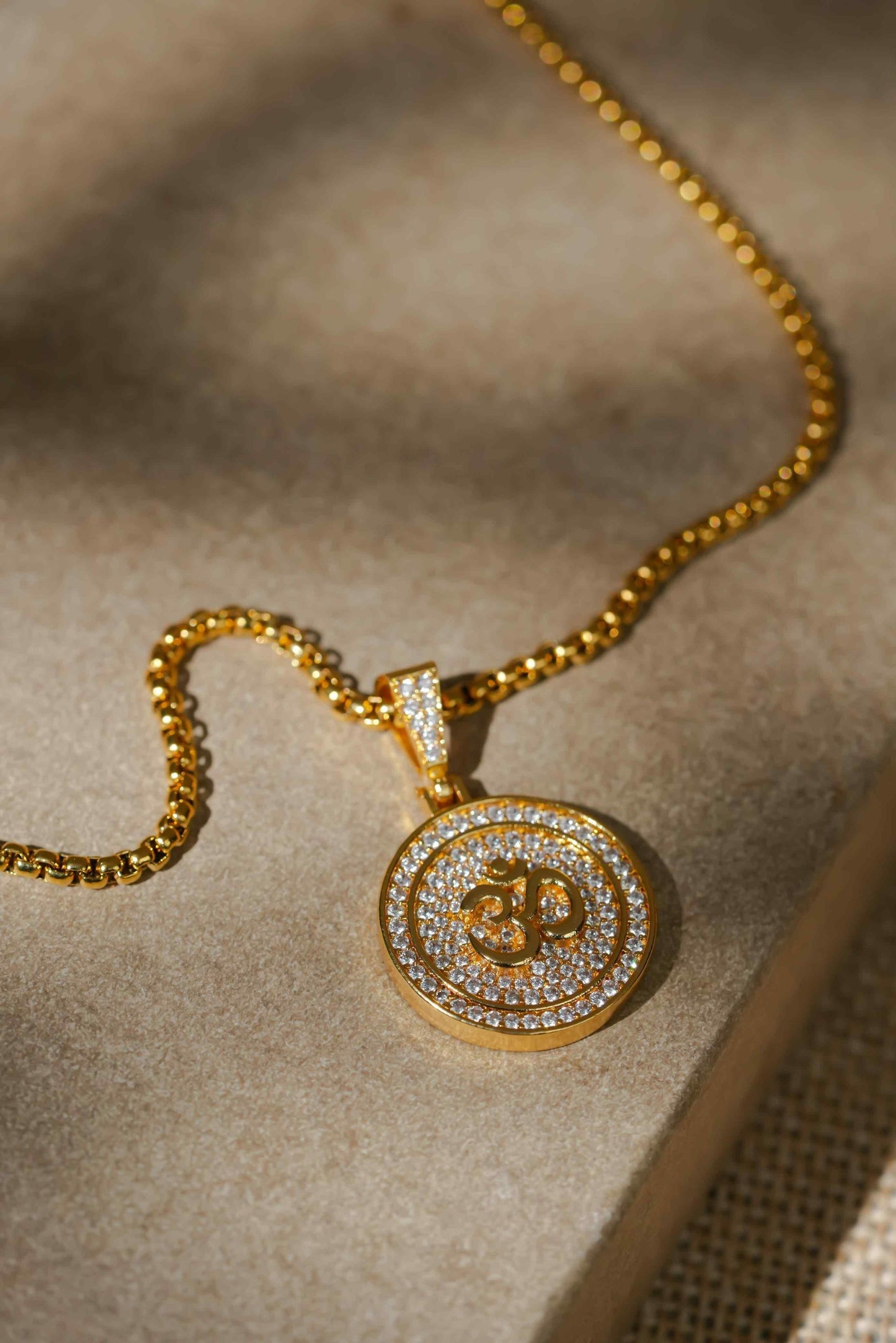 Om Symbol Pendant With Chain – For Men